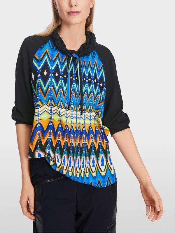 Marc Cain Sportive Bluse mit Raglan Schlussverkauf