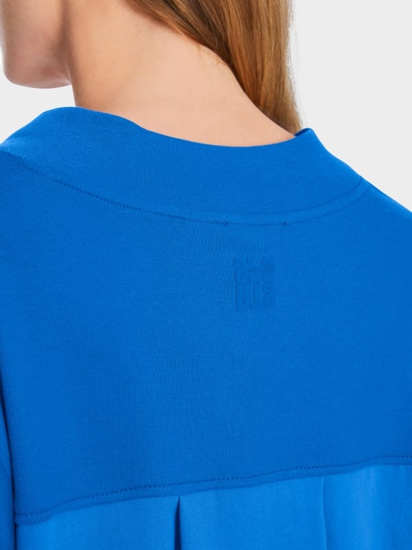 Marc Cain Lässige Bluse in Materialmix Fabrikverkauf