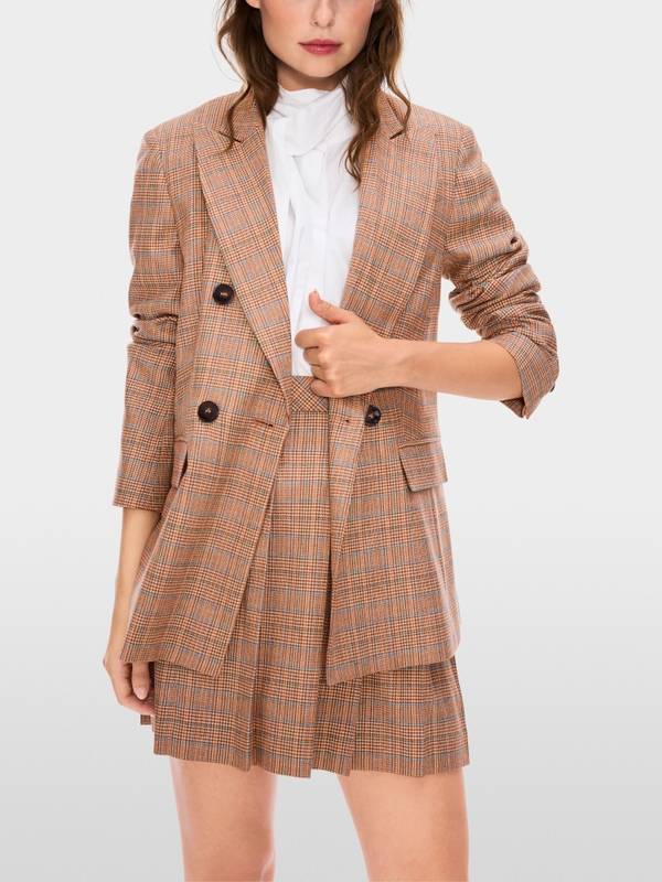 Marc Cain Blazer mit Mini-Pepita-Muster Blitzverkäufe
