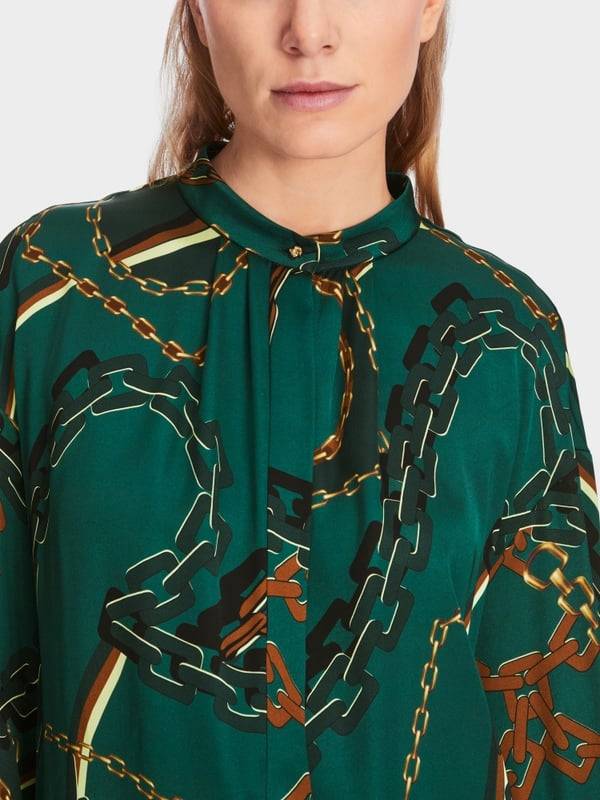 Marc Cain Bluse mit Ketten-Print Hotsell