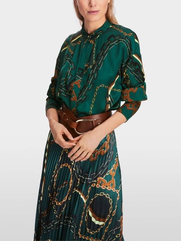 Marc Cain Bluse mit Ketten-Print Hotsell