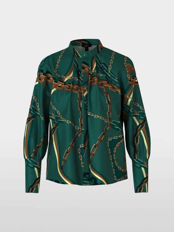 Marc Cain Bluse mit Ketten-Print Hotsell