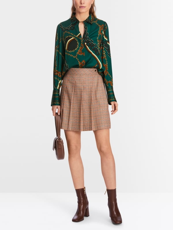 Marc Cain Seidenbluse mit Ketten-Design