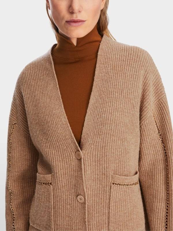 Marc Cain Rippstrick-Cardigan "Rethink Together" Günstiger Verkauf