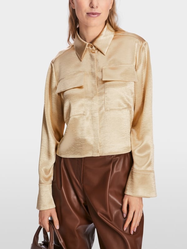 Marc Cain Samtige Bluse Fabrikverkauf