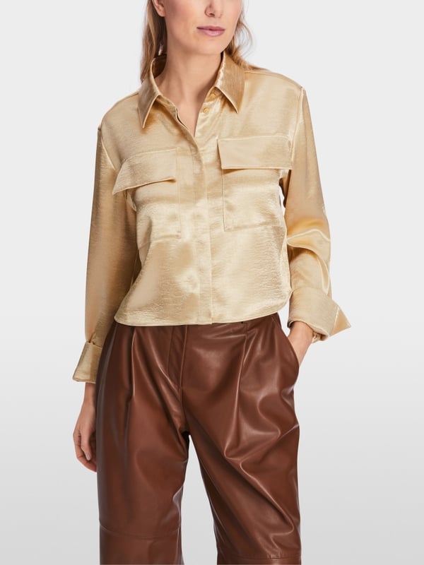 Marc Cain Samtige Bluse Fabrikverkauf