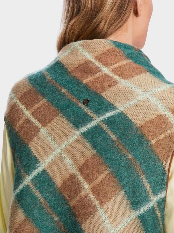 Marc Cain Karo-Cape Knitted in Germany Verkauf