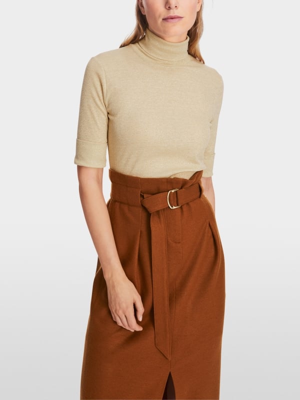 Marc Cain T-Shirt im Metallic-Look Günstiger Verkauf