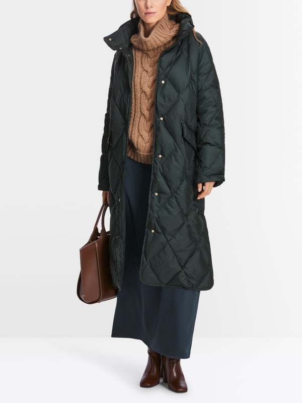 Marc Cain Steppmantel mit floralem Muster