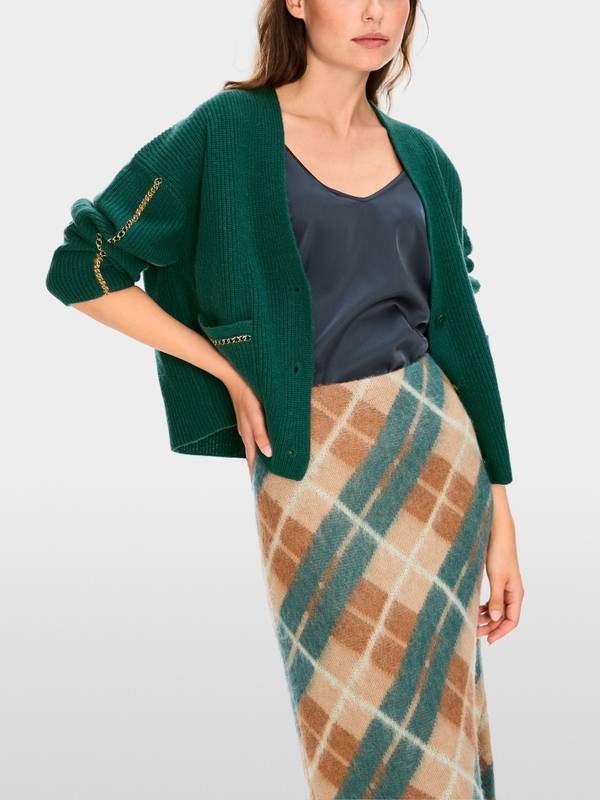 Marc Cain Rippstrick-Cardigan "Rethink Together" Auslauf