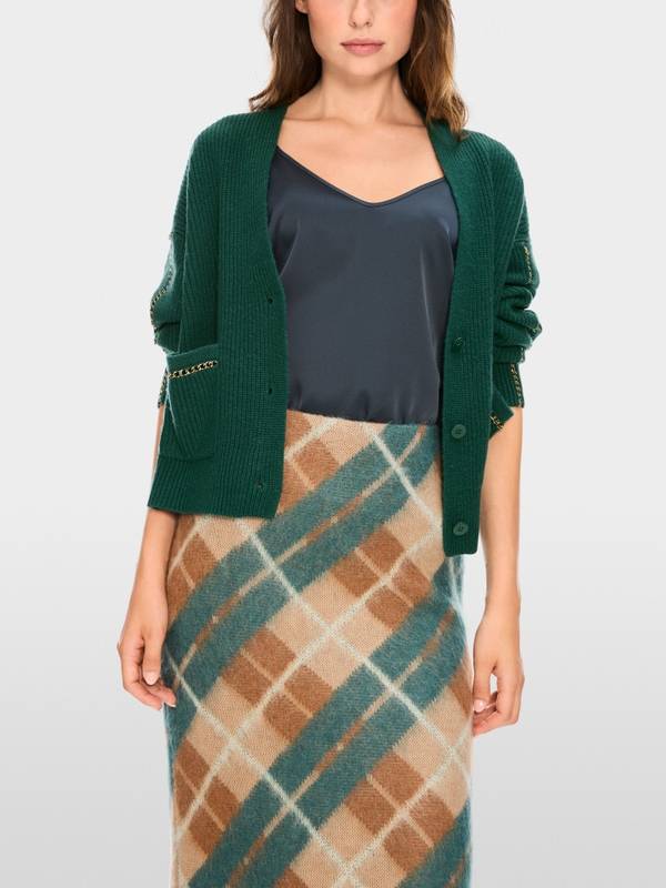 Marc Cain Rippstrick-Cardigan "Rethink Together" Auslauf