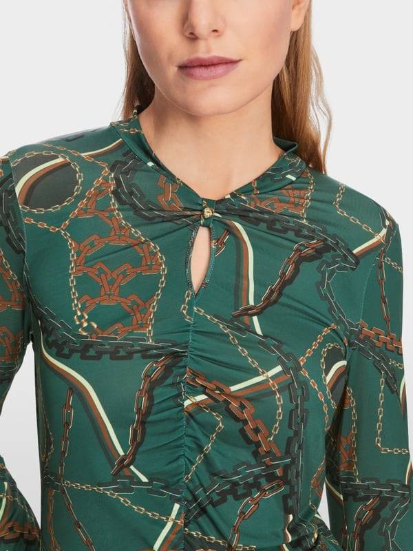 Marc Cain T-Shirt im Ketten-Print Meist gekauft