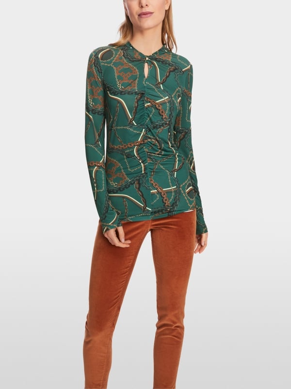Marc Cain T-Shirt im Ketten-Print Meist gekauft