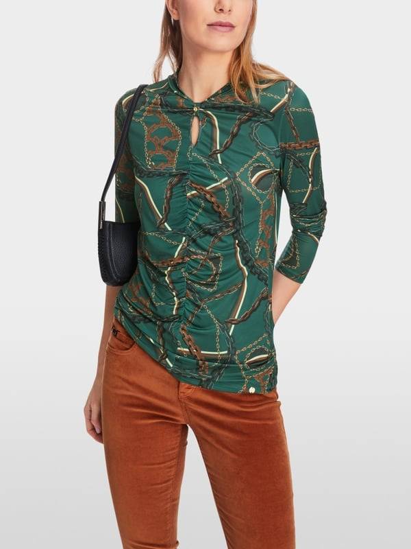 Marc Cain T-Shirt im Ketten-Print Meist gekauft
