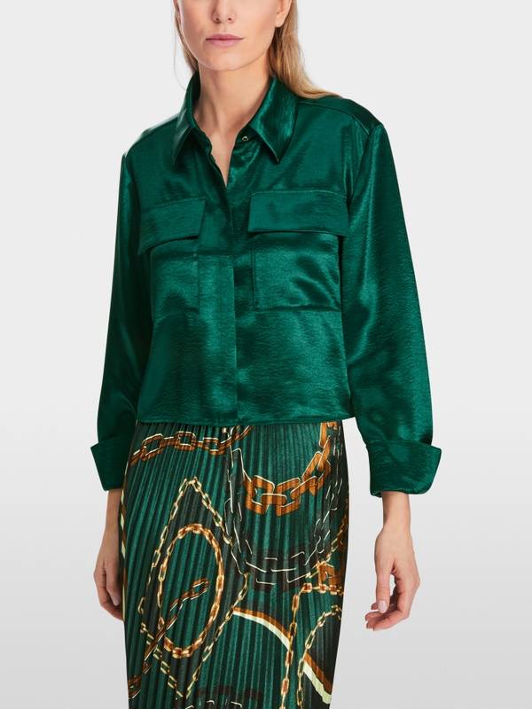 Marc Cain Samtige Bluse Online