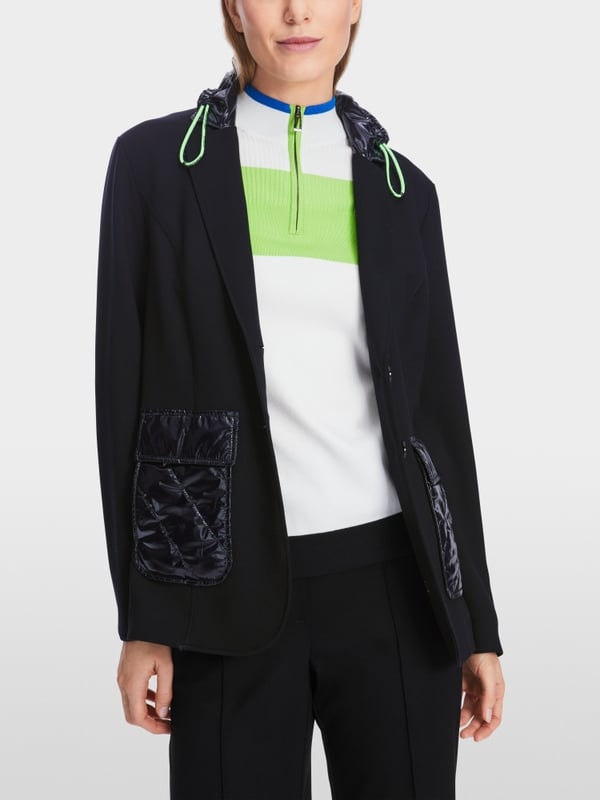 Marc Cain Jersey-Blazer in Materialmix Auslauf