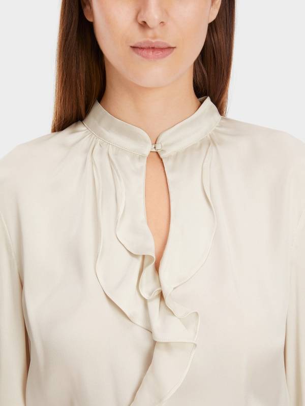Marc Cain Elegante Bluse mit Volant Angebote