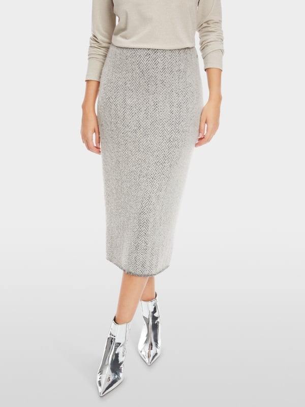 Marc Cain Schmaler Midirock Knitted in Germany Schlussverkauf