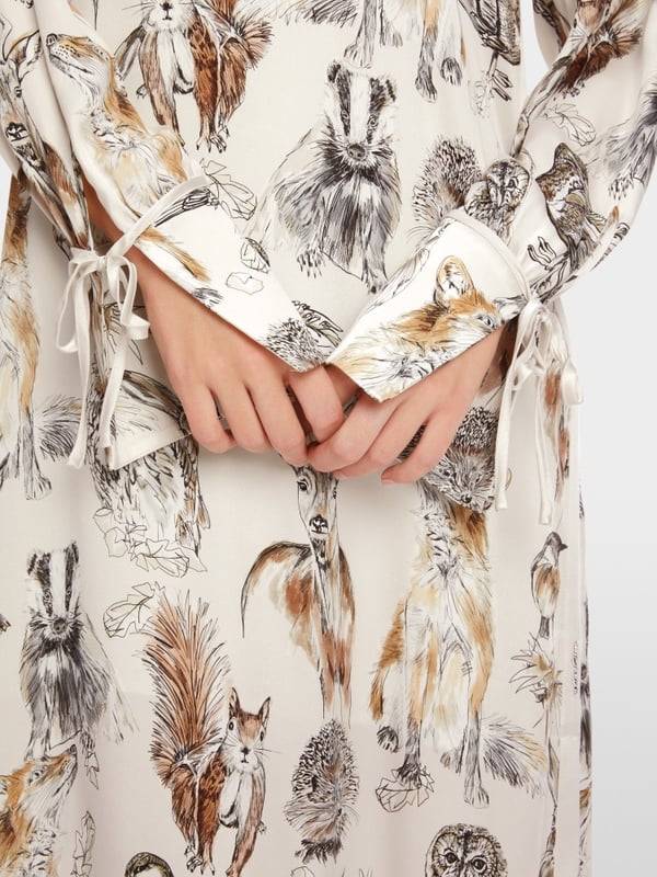 Marc Cain Langes Kleid mit Tierprint Auslauf
