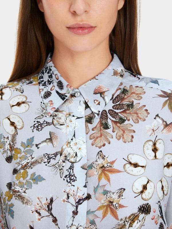 Marc Cain Viskosebluse mit Alloverprint im Angebot