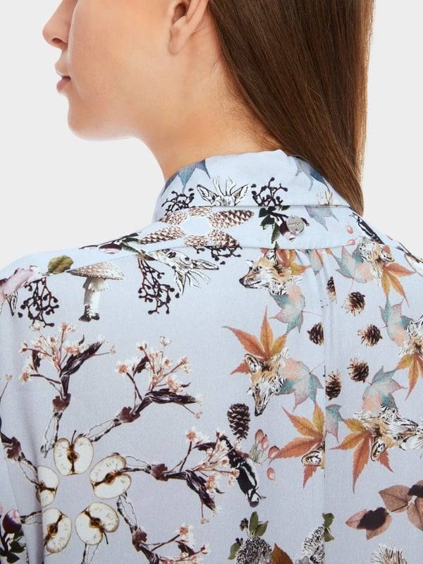 Marc Cain Viskosebluse mit Alloverprint im Angebot