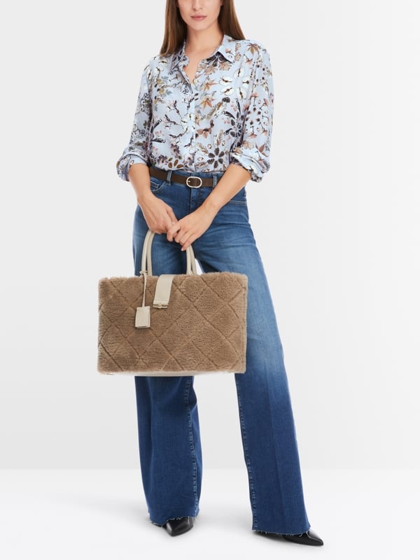 Marc Cain Viskosebluse mit Alloverprint im Angebot
