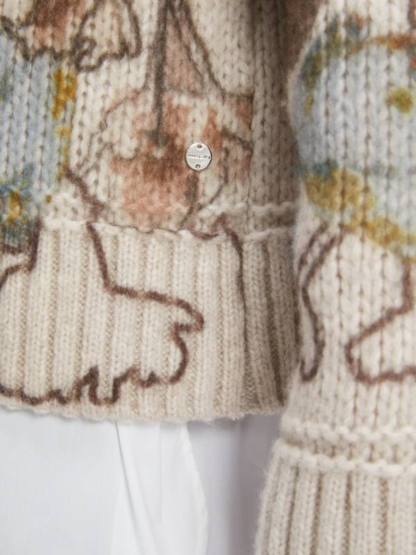 Marc Cain Sweater mit Print - Knitted in Germany im Angebot