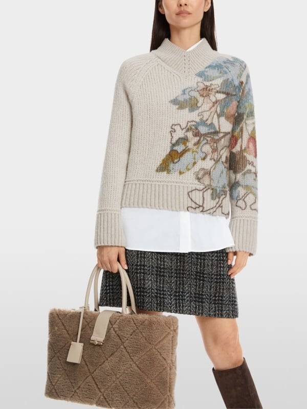 Marc Cain Sweater mit Print - Knitted in Germany im Angebot