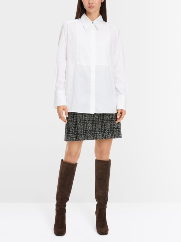 Marc Cain Hemdbluse mit Plastron-Effekt Schlussverkauf