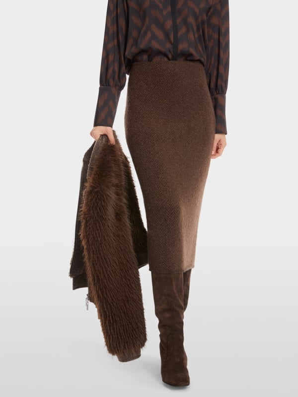 Marc Cain Schmaler Midirock Knitted in Germany Auslauf
