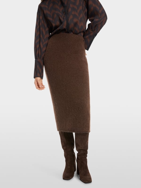 Marc Cain Schmaler Midirock Knitted in Germany Auslauf