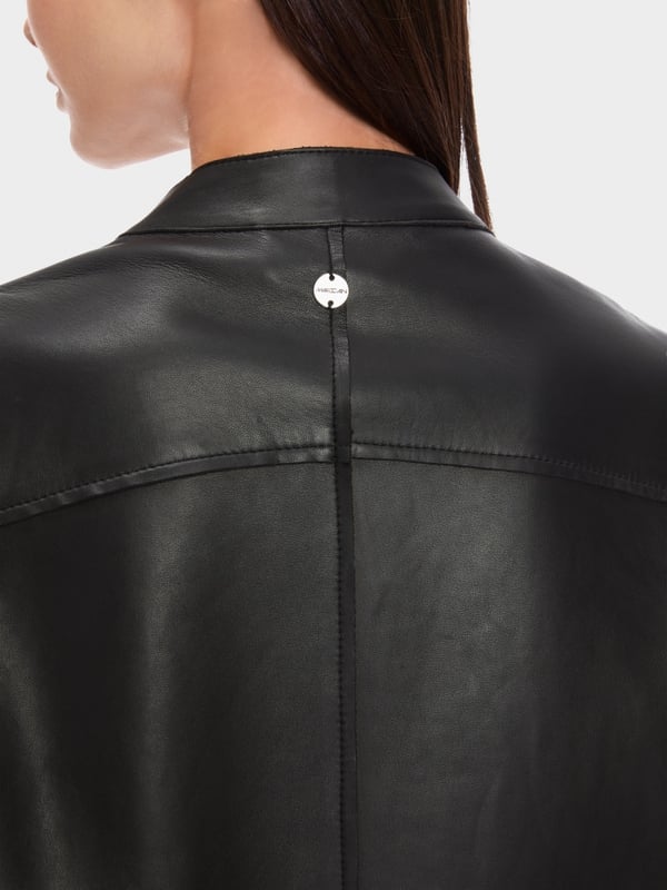 Marc Cain Lange Lederjacke mit Zipp Schlussverkauf