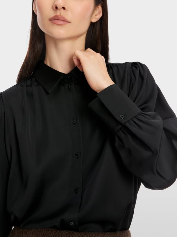 Marc Cain Feminine Hemdbluse mit Kimono-Ärmel Meist gekauft