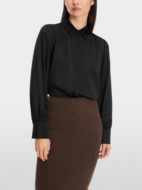 Marc Cain Feminine Hemdbluse mit Kimono-Ärmel Meist gekauft