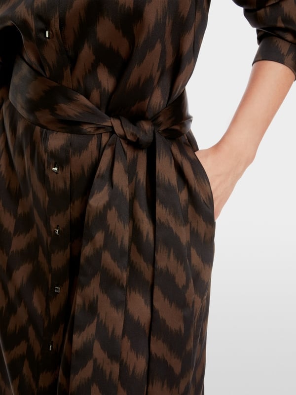 Marc Cain Midikleid in Fischgrat-Dessin Outlet