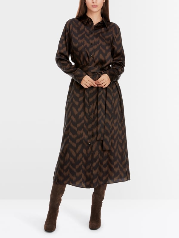Marc Cain Midikleid in Fischgrat-Dessin Outlet