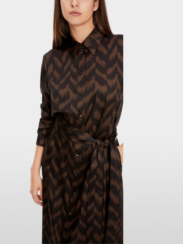Marc Cain Midikleid in Fischgrat-Dessin Outlet