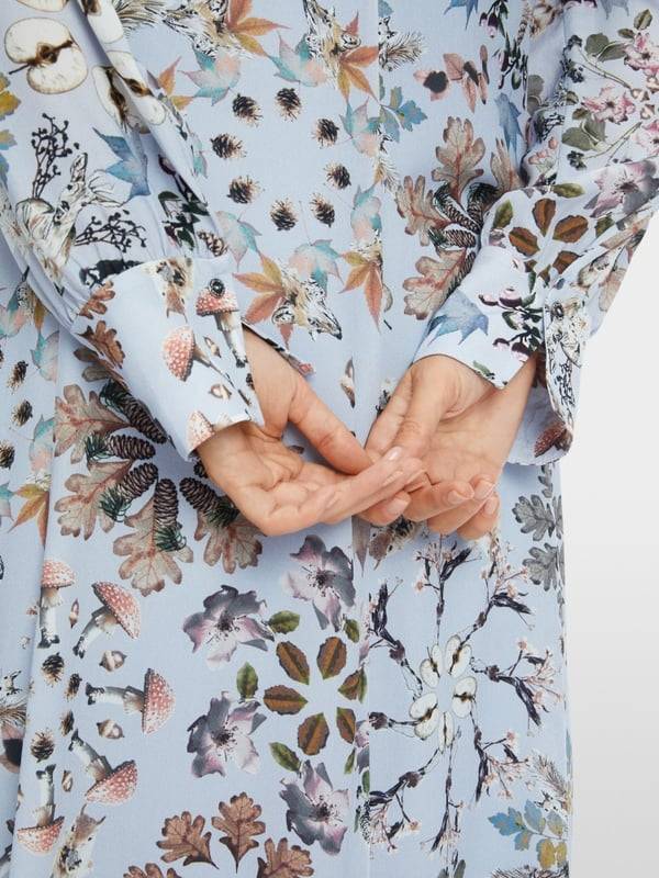 Marc Cain Bedrucktes Kleid in Viskose-Crêpe Hotsell