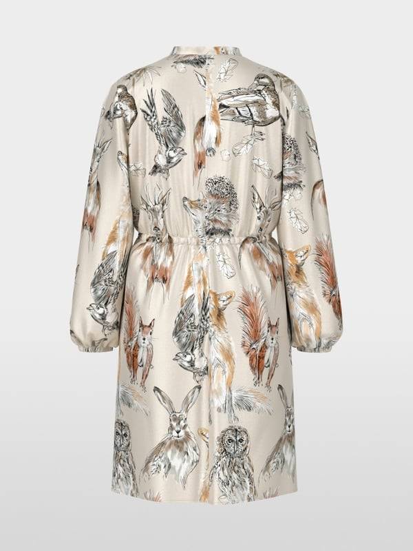 Marc Cain Tailliertes Minikleid mit Print Günstiger Verkauf