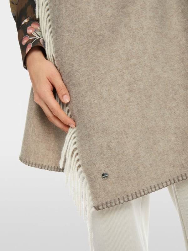 Marc Cain Lange Wickelweste mit Schal Outlet