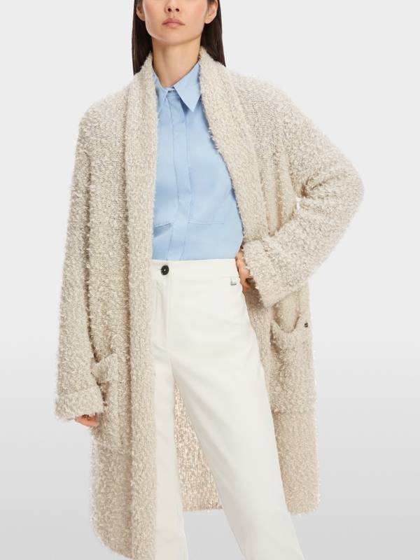 Marc Cain Cardigan in Bouclé Knitted in Germany Auslauf