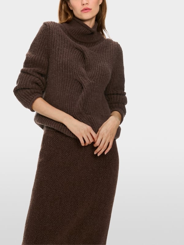 Marc Cain Sweater mit Zopf - Knitted in Germany Günstiger Verkauf
