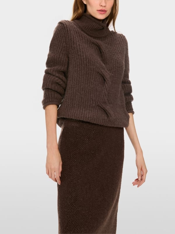 Marc Cain Sweater mit Zopf - Knitted in Germany Günstiger Verkauf