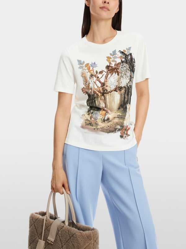 Marc Cain T-Shirt aus Baumwolle "Rethink Together" Verkauf