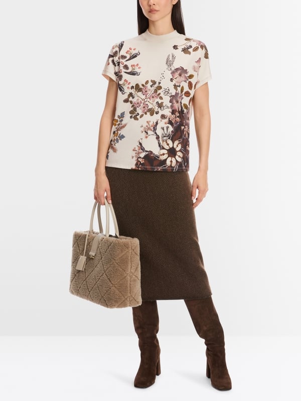 Marc Cain Baumwoll-T-Shirt "Rethink Together"