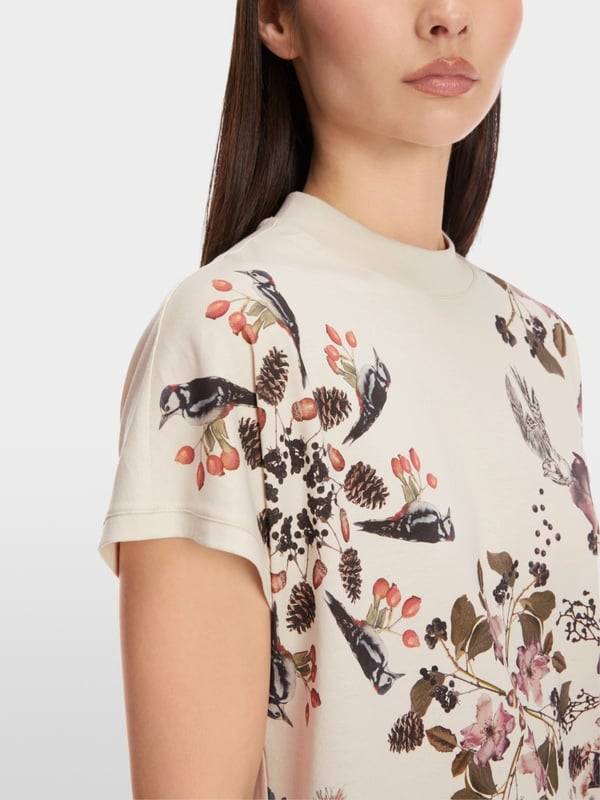 Marc Cain Baumwoll-T-Shirt "Rethink Together" Hotsell