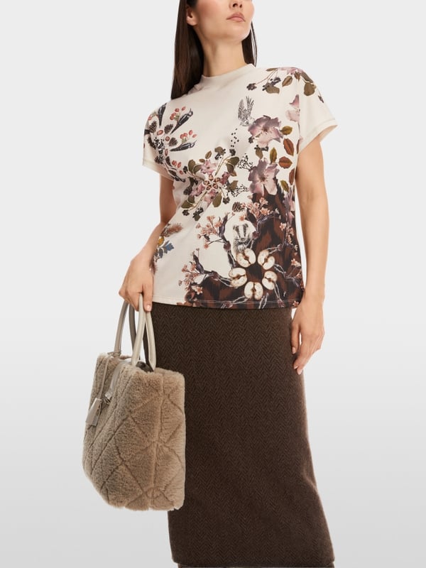 Marc Cain Baumwoll-T-Shirt "Rethink Together" Hotsell