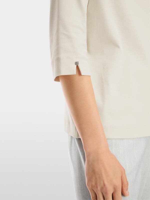 Marc Cain Elegantes T-Shirt mit Stehkragen Outlet