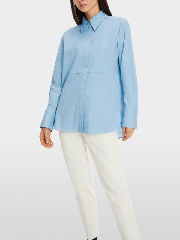 Marc Cain Hemdbluse mit Plastron-Effekt Auslauf