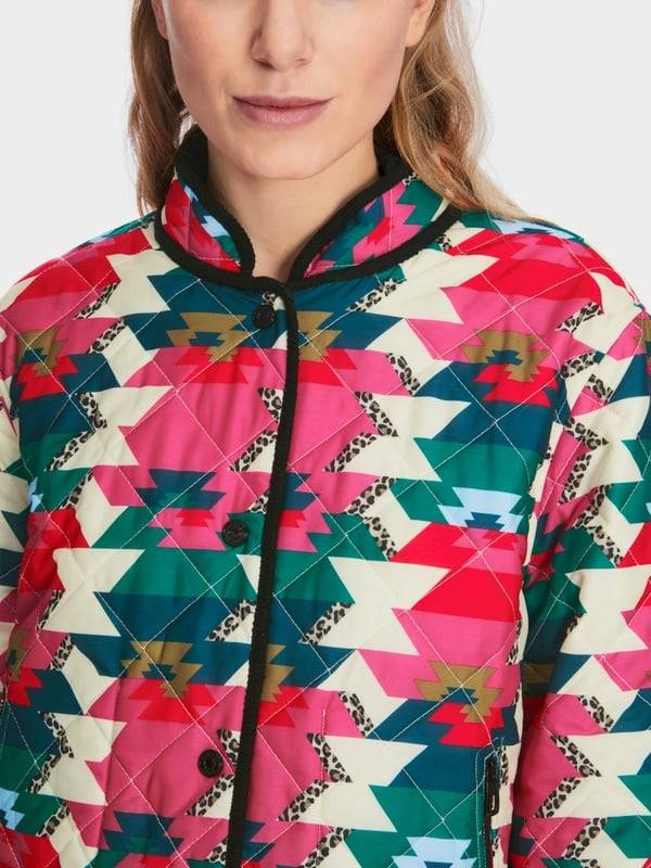 Marc Cain Reversible Steppjacke mit Print Osterangebot